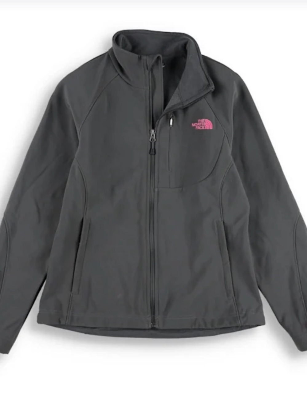 The North Face Pink Ribbon Apex Bionic Jacket Charcoal Gray